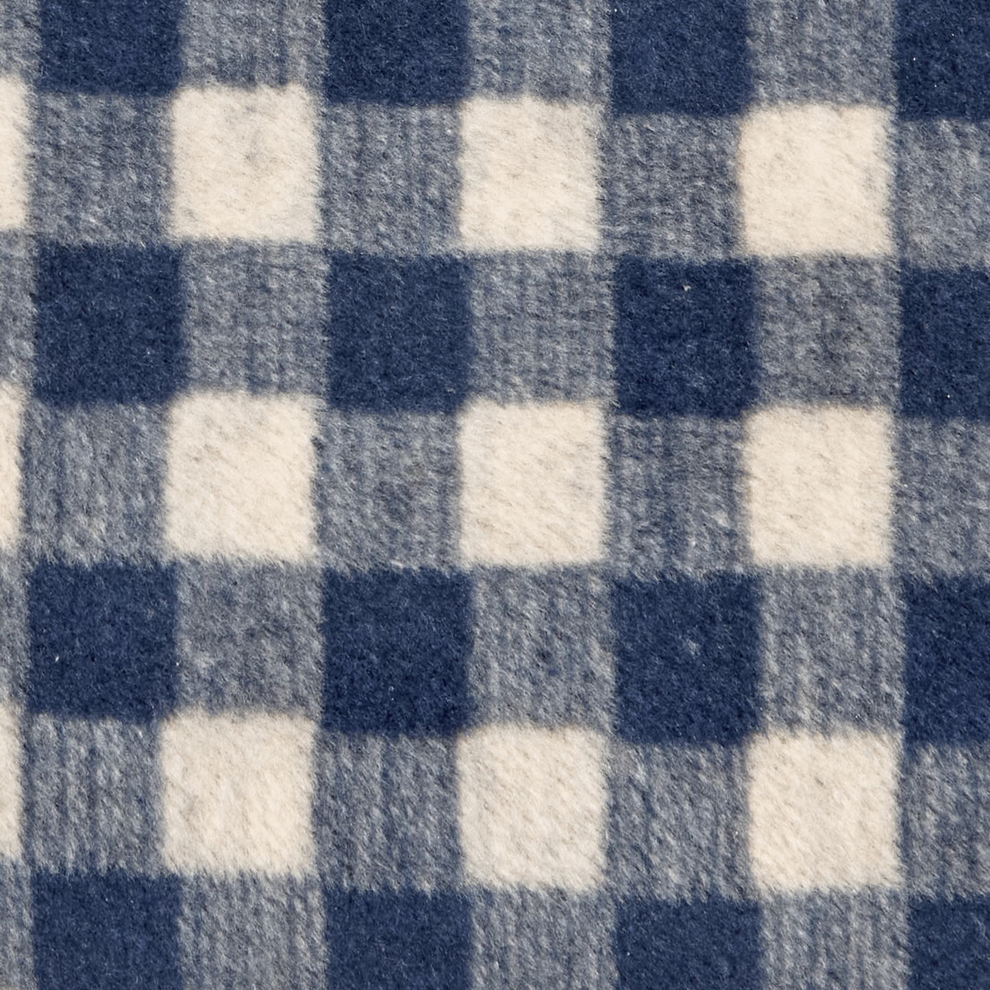 Navy Gingham Dog Blanket