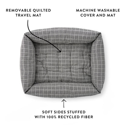 Heather Taylor Home x TFD Soho Black Bolster Dog Bed