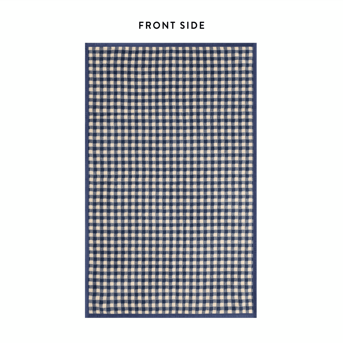 Navy Gingham Dog Blanket