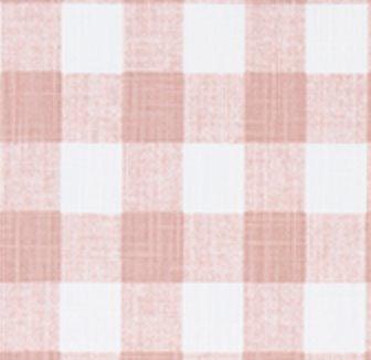 Blush Pink Gingham Check Dog Bed