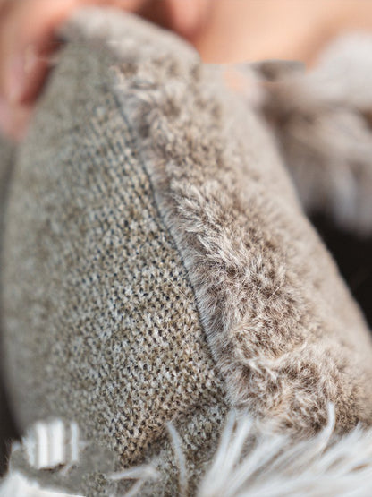 Large Enclosed Soft Fleece Cat Bed